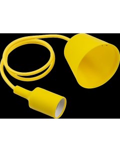 Патрон для лампы E27 с подвесом 1 м цвет желтый Tdm еlectric
