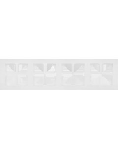 Рамка для розеток и выключателей Vesna 4 поста горизонтальная цвет белый Lezard