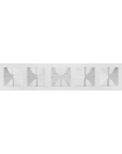 Рамка для розеток и выключателей Vesna 5 постов горизонтальная цвет белый Lezard