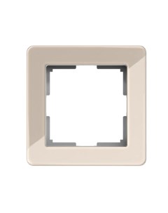 Рамка для розеток и выключателей W0012743 1 пост цвет айвори Werkel