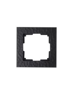 Рамка для розеток и выключателей Hammer W0012408 1 пост цвет черный Werkel