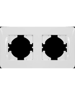 Рамка для розеток и выключателей Ugra С1120 001 2 поста цвет белый Gusi electric