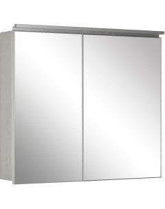 Зеркальный шкаф Алюминиум 100 261754 с подсветкой Серебро De aqua