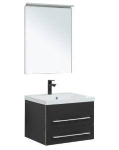 Мебель для ванной Верона 58 New черный матовый Aquanet