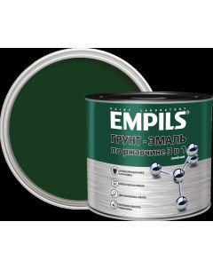 Грунт эмаль по ржавчине 3 в 1 PL цвет зеленый 2 7 кг Empils