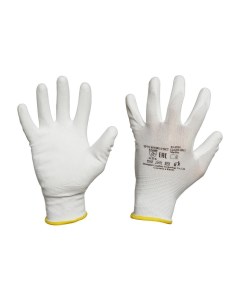 Перчатки защитные нейлоновые с полиуретановым покрытием размер 9 Nobrand