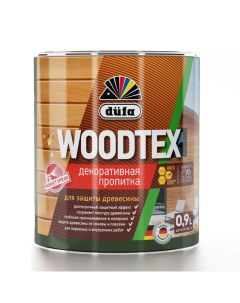 Пропитка для дерева Wood Tex серая 900 мл Dufa
