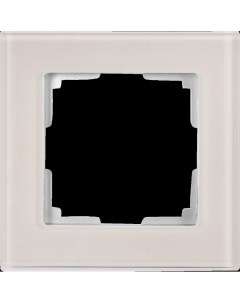 Рамка для розеток и выключателей Favorit 1 пост стекло цвет дымчатый Werkel