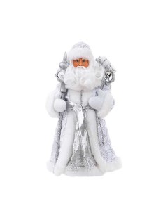 Новогодняя фигурка Дед Мороз в Серебристой Шубке арт 90704 1 шт Magic time