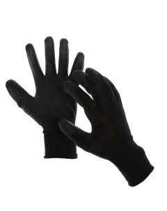 Перчатки нейлоновые с латексной пропиткой размер 10 чёрные Greengo