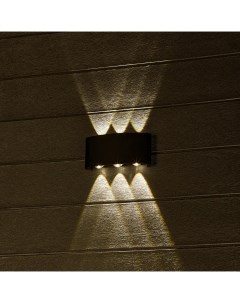 Светильник настенный светодиодный уличный Nuovo 24771 9 IP54 цвет черный Duwi