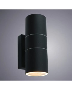Настенный светильник уличный Mistero 2хGU10х35 Вт IP44 цвет чёрный металлик Arte lamp