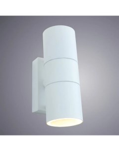 Настенный светильник уличный Mistero 2хGU10х35 Вт IP44 цвет белый металлик Arte lamp