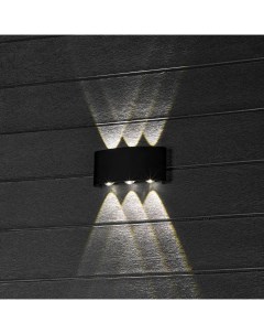 Светильник настенный светодиодный уличный Nuovo 24774 0 IP54 цвет черный Duwi
