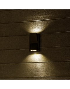 Светильник настенный светодиодный уличный Nuovo 24776 4 IP54 цвет черный Duwi