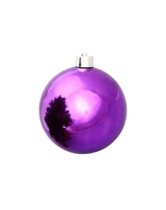Пластиковый шар глянцевый фиолетовый 250 мм Winter deco