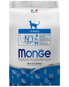 Сухой корм для кошек Cat Daily Line Urinary для профилактики МКБ с курицей 400 г Monge
