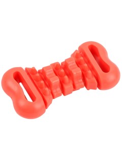 Игрушка для собак Косточка для жевания оранжевый резина 12 см Pet universe