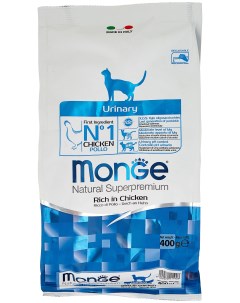 Сухой корм для кошек Daily Line Urinary курица для профилактики МКБ 400 г Monge