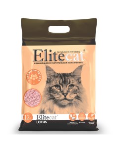 Наполнитель для кошачьих туалетов Tofu Lotus растительный 12 л 5 4 кг Elitecat