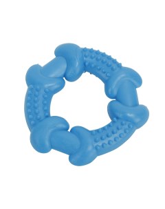 Игрушка для собак Многофактурное кольцо с пупырышками синий резина 10 5 см Pet universe