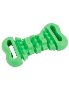 Игрушка для собак Многофактурная косточка для жевания зелёный резина 12 см Pet universe