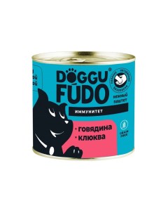 Влажный корм для собак говядина с клюквой 6 шт по 240 г Doggufudo