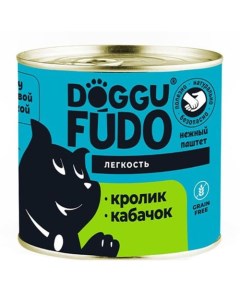 Влажный корм для собак с кроликом и кабачком 6 шт по 240 г Doggufudo