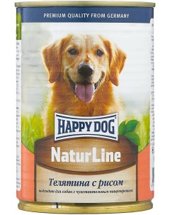 Консервы для собак телятина с рисом 410 г Happy dog