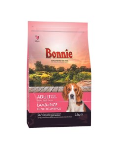 Сухой корм для собак Bonnie Adult Dog Food ягненок и рис 2 5 кг Лидер