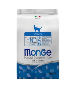 Сухой корм для кошек Urinary профилактика мочекаменной болезни с курицей 400 г Monge