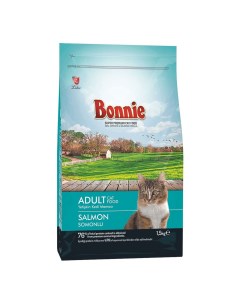 Сухой корм для кошек Adult с лососем 1 5 кг Bonnie