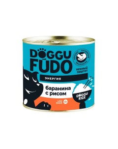 Влажный корм для собак баранина с рисом 6 шт по 240 г Doggufudo
