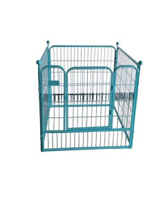 Вольер для домашних животных голубой металл 4 секции по 70 х 80 см Bentfores