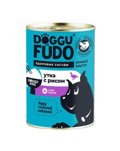 Влажный корм для собак утка с рисом 6 шт по 400 г Doggufudo