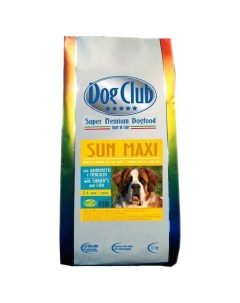 Сухой корм для собак Sun Maxi для крупных пород 12кг Dog club