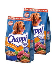 Сухой корм для собак Мясное изобилие 2 5 кг 2 шт Chappi