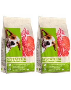 Сухой корм для собак крупных пород с ягненком 2 шт по 3 кг Statera