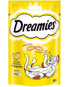Лакомство для кошек Подушечки с сыром 60 г Dreamies