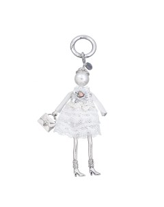 Брелок кукла Ребекка в белом платье MiA 2401 P0236 Miamelie