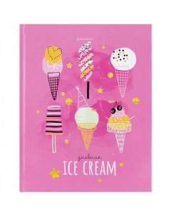 Дневник школьный универсальный Ice cream party 48 листов с подсказом 28шт Brauberg