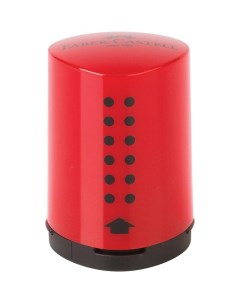 Точилка ручная Grip 2001 Mini с контейнером красная синяя 183710 10шт Faber-castell
