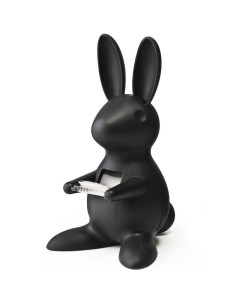 Диспенсер для скотча Bunny черный QL10114 BK Qualy