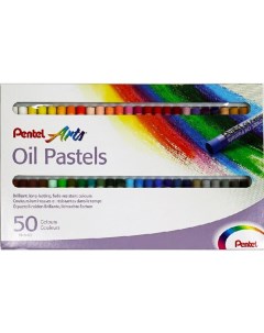 Пастель масляная 50 цветов Pentel 8 60мм в картоне Nobrand