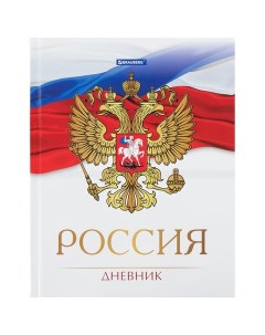 Дневник 5 11 класс 48 л твердый глянцевая ламинация с подсказом Символика Brauberg