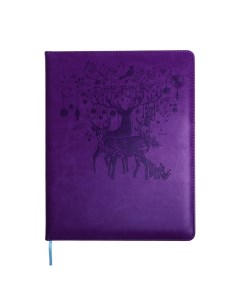 Дневник школьный Олени 1030336 5 11 класс обложка пвх фиолетовый Nobrand