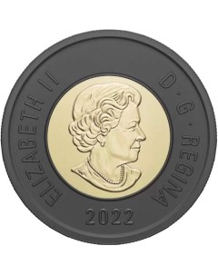 Монета 2 доллара Дань уважения королеве Елизавете II Канада 2022 UNC Mon loisir