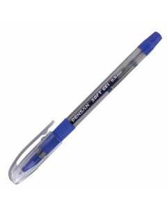 Ручка гелевая с грипом Soft Gel Fine СИНЯЯ игольчатый узел 0 5 мм 12 шт Pensan