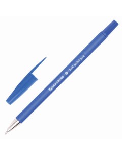 Ручка шариковая Capital X синяя корпус soft touch синий узел 0 7 мм 50 шт Brauberg