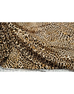 Ткань FM280 O Трикотаж кулирка мелкий леопард 1 2м Ткань для шитья 120x146 см Unofabric
